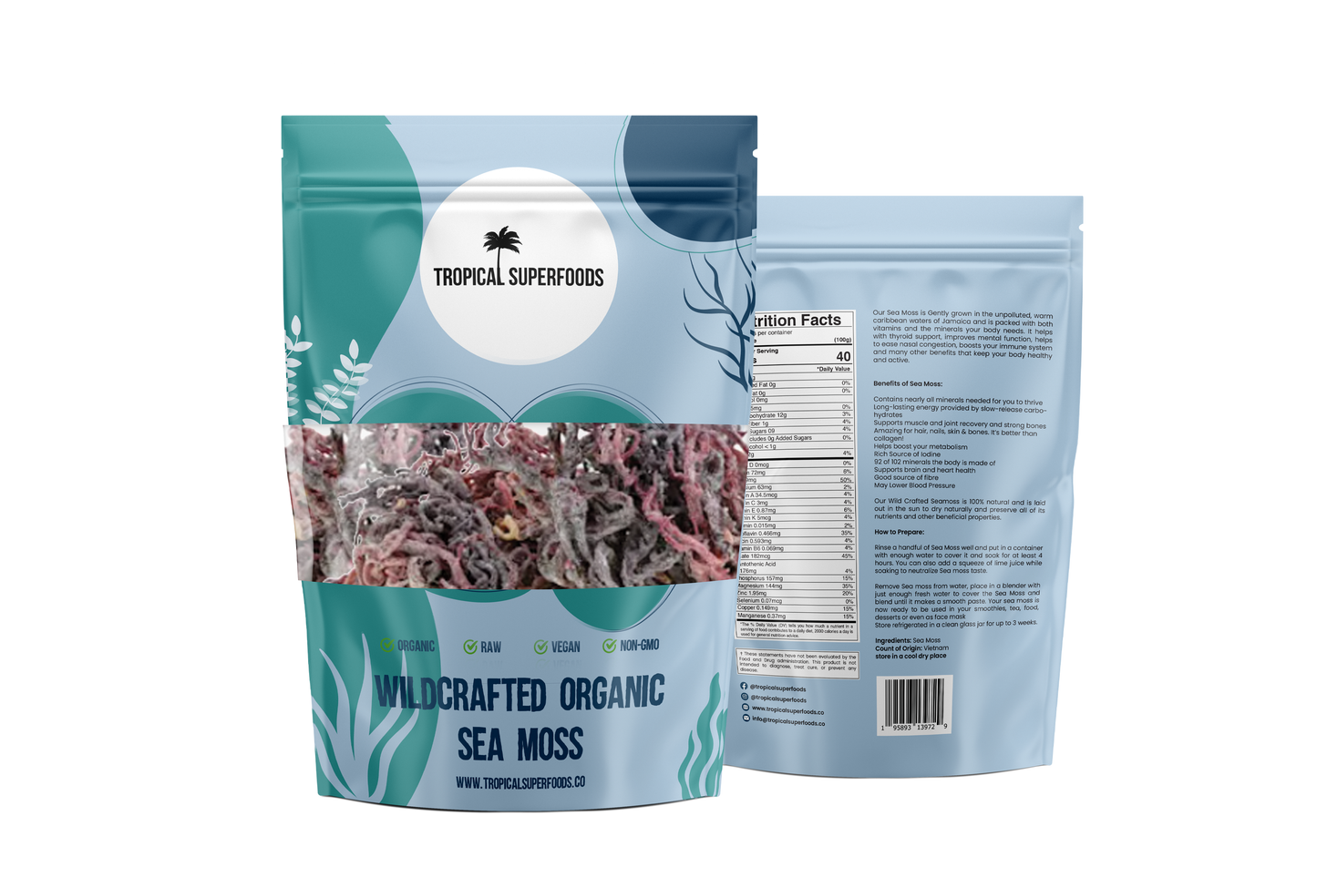 Wholesale Wildcrafted Sea Moss Full Spectrum Multi Purple