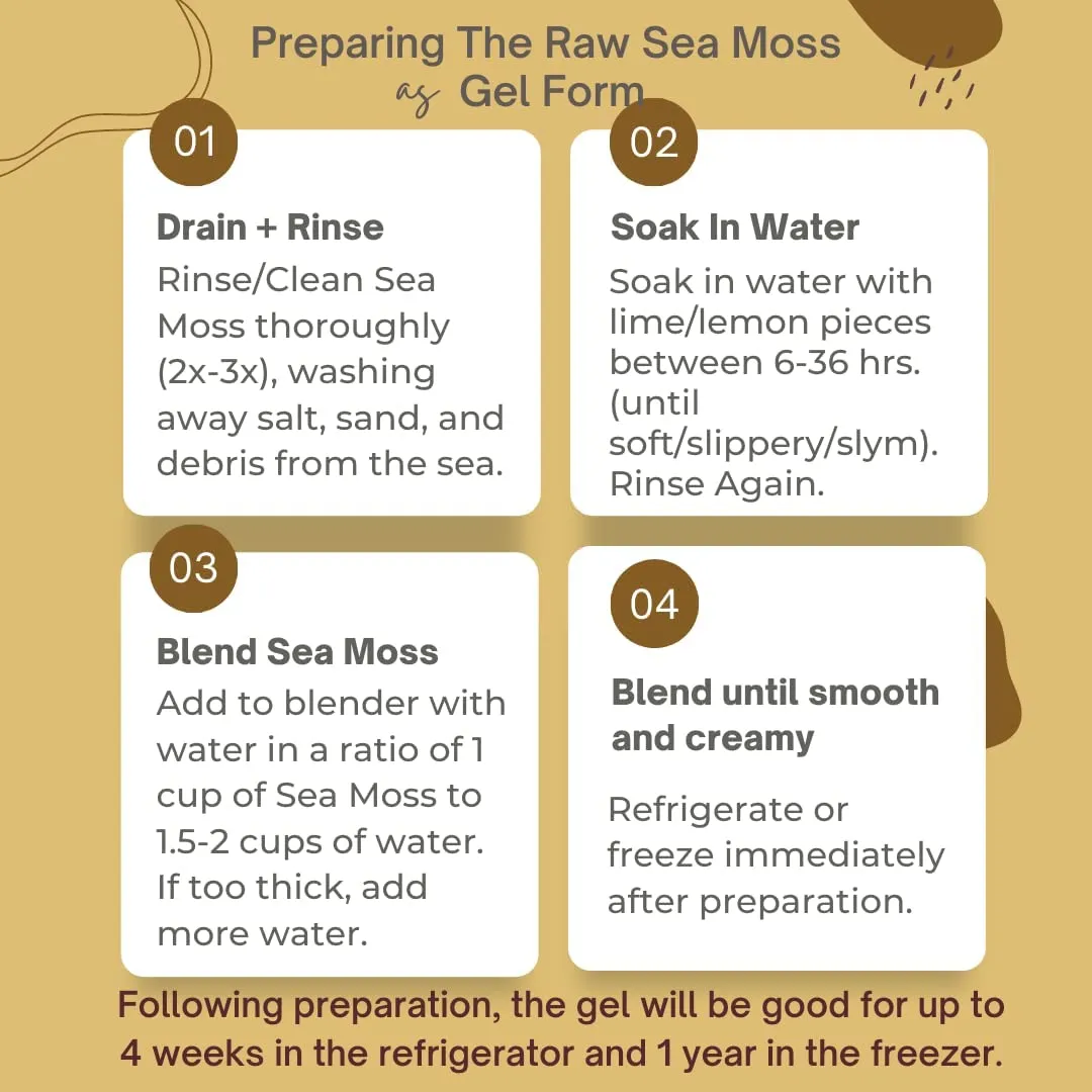 Gold Irish Sea Moss | Premium Quality St Lucia