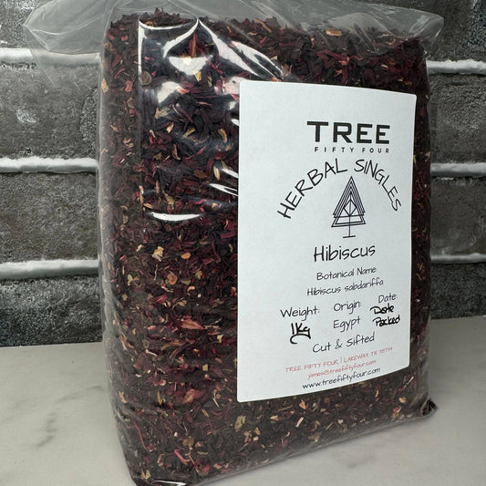 Bulk organic hibiscus sabdariffa flowers from Egypt, 2oz to 1kg, cut and sifted for tea and herbal use