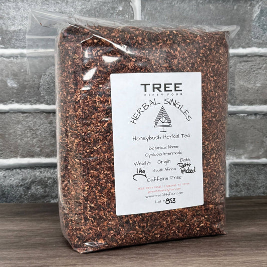 Bulk 1kg package of organic Honeybush Herbal Tea from South Africa, caffeine-free and natural