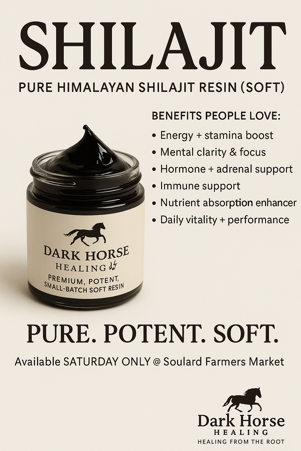 Premium Himalayan Shilajit Resin (soft)– 30g